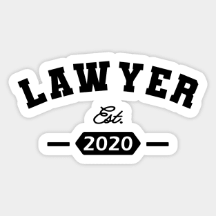 Lawyer Est. 2020 Sticker